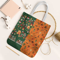 Merry Kiss My Texas Christmas Tote Bag Xmas Holiday Patterns - Wonder Print Shop