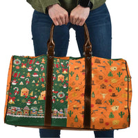 Merry Kiss My Texas Christmas Travel Bag Xmas Holiday Patterns - Wonder Print Shop