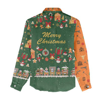 Merry Kiss My Texas Christmas Women Casual Shirt Xmas Holiday Patterns - Wonder Print Shop