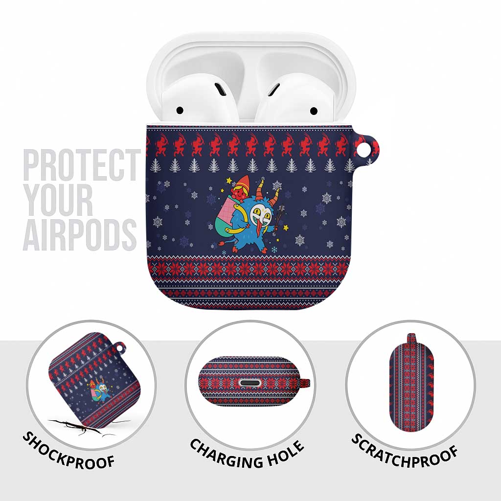 Merry Krampus Christmas AirPods Case Xmas Holiday Patterns - Wonder Print Shop