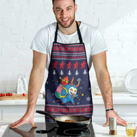 Merry Krampus Christmas Apron Xmas Holiday Patterns - Wonder Print Shop