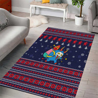 Merry Krampus Christmas Area Rug Xmas Holiday Patterns - Wonder Print Shop