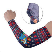 Merry Krampus Christmas Arm Sleeves Xmas Holiday Patterns - Wonder Print Shop