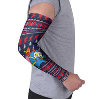 Merry Krampus Christmas Arm Sleeves Xmas Holiday Patterns - Wonder Print Shop