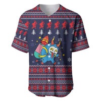 Merry Krampus Christmas Baseball Jersey Xmas Holiday Patterns - Wonder Print Shop