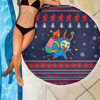 Merry Krampus Christmas Beach Blanket Xmas Holiday Patterns - Wonder Print Shop