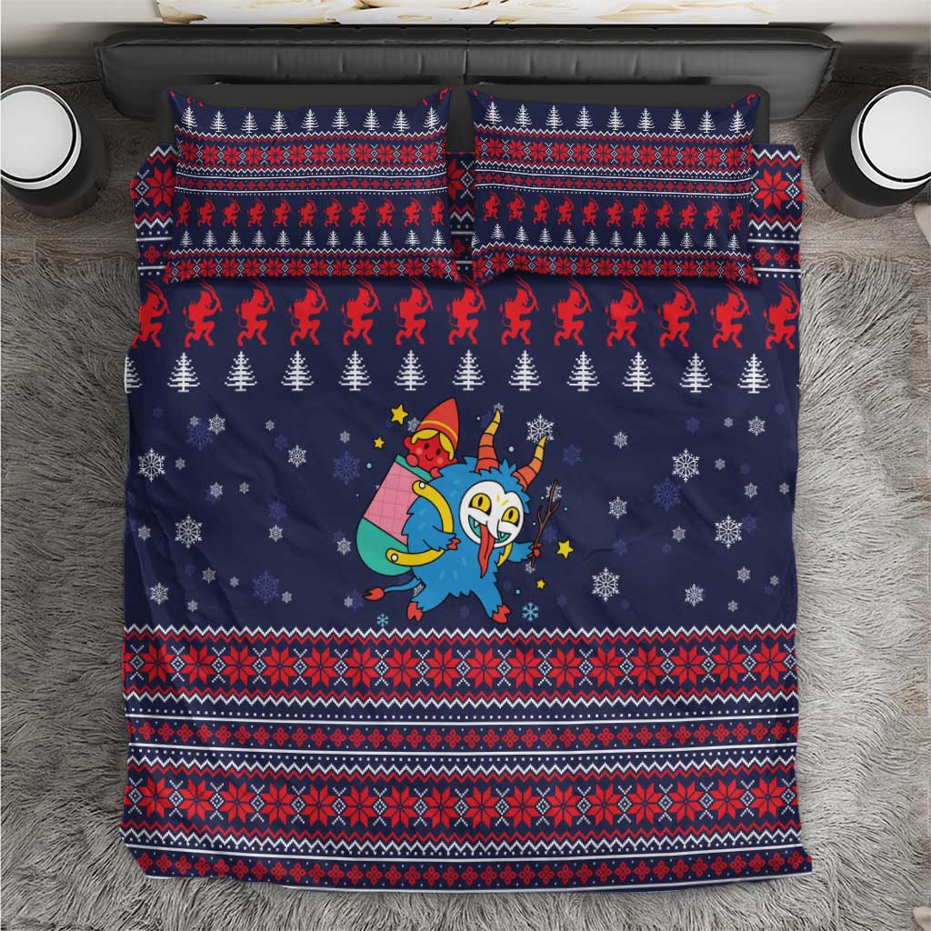 Merry Krampus Christmas Bedding Set Xmas Holiday Patterns - Wonder Print Shop