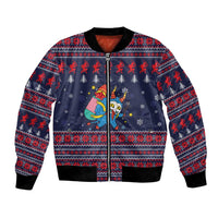 Merry Krampus Christmas Bomber Jacket Xmas Holiday Patterns - Wonder Print Shop