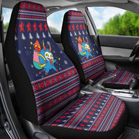 Merry Krampus Christmas Car Seat Cover Xmas Holiday Patterns - Wonder Print Shop