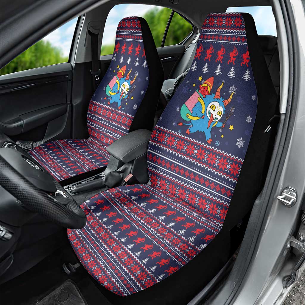 Merry Krampus Christmas Car Seat Cover Xmas Holiday Patterns - Wonder Print Shop