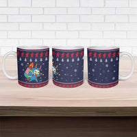 Merry Krampus Christmas Ceramic Mug Xmas Holiday Patterns - Wonder Print Shop