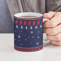 Merry Krampus Christmas Ceramic Mug Xmas Holiday Patterns - Wonder Print Shop