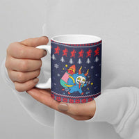 Merry Krampus Christmas Ceramic Mug Xmas Holiday Patterns - Wonder Print Shop
