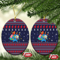 Merry Krampus Christmas Ceramic Ornament Xmas Holiday Patterns - Wonder Print Shop