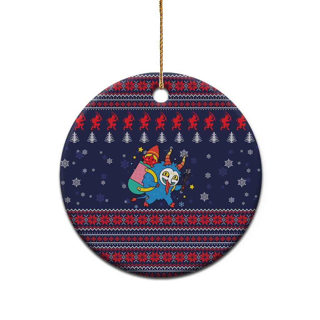 Merry Krampus Christmas Ceramic Ornament Xmas Holiday Patterns - Wonder Print Shop