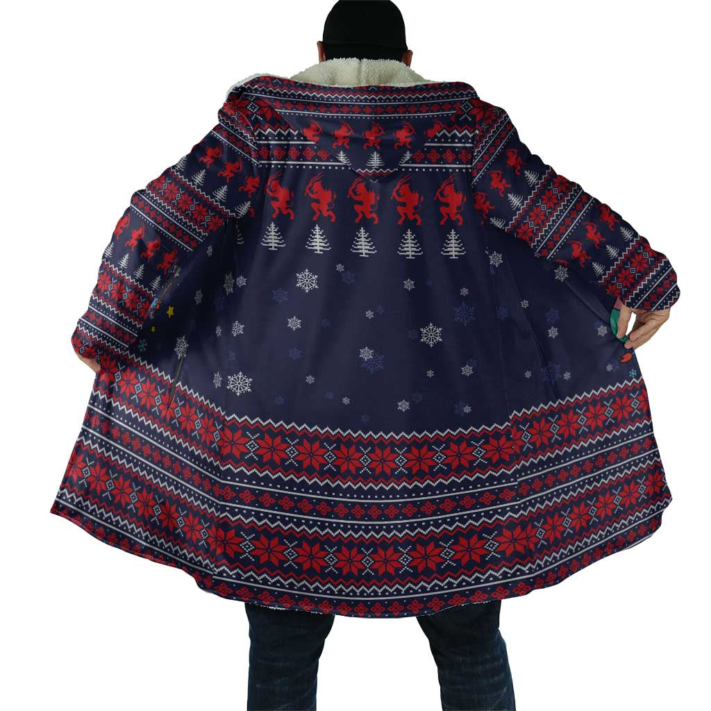 Merry Krampus Christmas Cloak Xmas Holiday Patterns - Wonder Print Shop