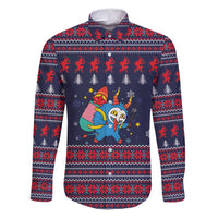 Merry Krampus Christmas Family Matching Long Sleeve Bodycon Dress and Hawaiian Shirt Xmas Holiday Patterns - Wonder Print Shop