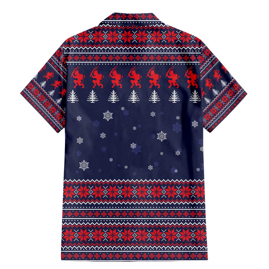 Merry Krampus Christmas Family Matching Mermaid Dress and Hawaiian Shirt Xmas Holiday Patterns - Wonder Print Shop