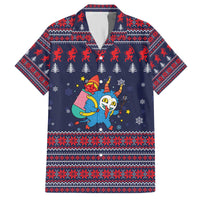 Merry Krampus Christmas Family Matching Off The Shoulder Long Sleeve Dress and Hawaiian Shirt Xmas Holiday Patterns - Wonder Print Shop