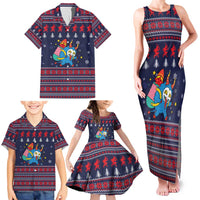 Merry Krampus Christmas Family Matching Tank Maxi Dress and Hawaiian Shirt Xmas Holiday Patterns - Wonder Print Shop