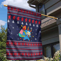 Merry Krampus Christmas Garden Flag Xmas Holiday Patterns - Wonder Print Shop