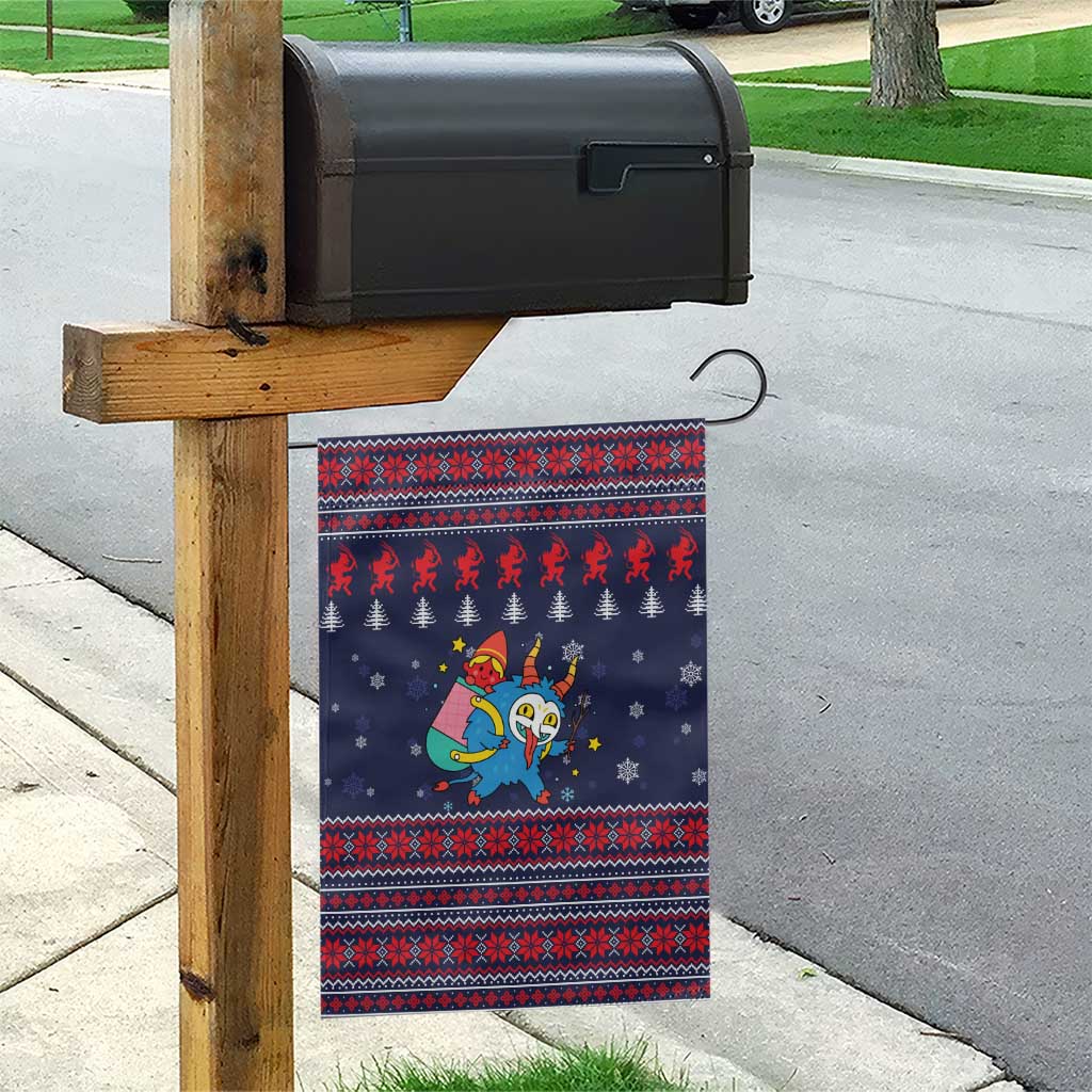 Merry Krampus Christmas Garden Flag Xmas Holiday Patterns - Wonder Print Shop