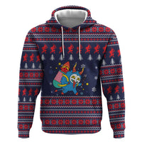 Merry Krampus Christmas Hoodie Xmas Holiday Patterns - Wonder Print Shop
