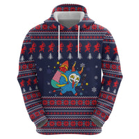 Merry Krampus Christmas Hoodie Xmas Holiday Patterns - Wonder Print Shop
