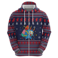 Merry Krampus Christmas Hoodie Xmas Holiday Patterns - Wonder Print Shop