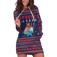 Merry Krampus Christmas Hoodie Dress Xmas Holiday Patterns - Wonder Print Shop