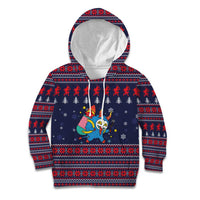 Merry Krampus Christmas Kid Hoodie Xmas Holiday Patterns - Wonder Print Shop