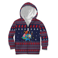 Merry Krampus Christmas Kid Hoodie Xmas Holiday Patterns - Wonder Print Shop