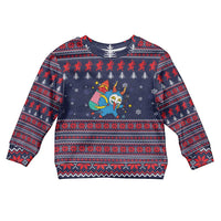 Merry Krampus Christmas Kid Ugly Christmas Sweater Xmas Holiday Patterns - Wonder Print Shop
