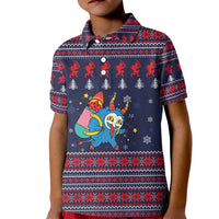Merry Krampus Christmas Kid Polo Shirt Xmas Holiday Patterns - Wonder Print Shop