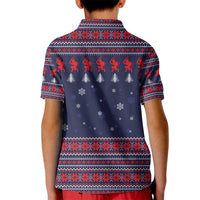 Merry Krampus Christmas Kid Polo Shirt Xmas Holiday Patterns - Wonder Print Shop