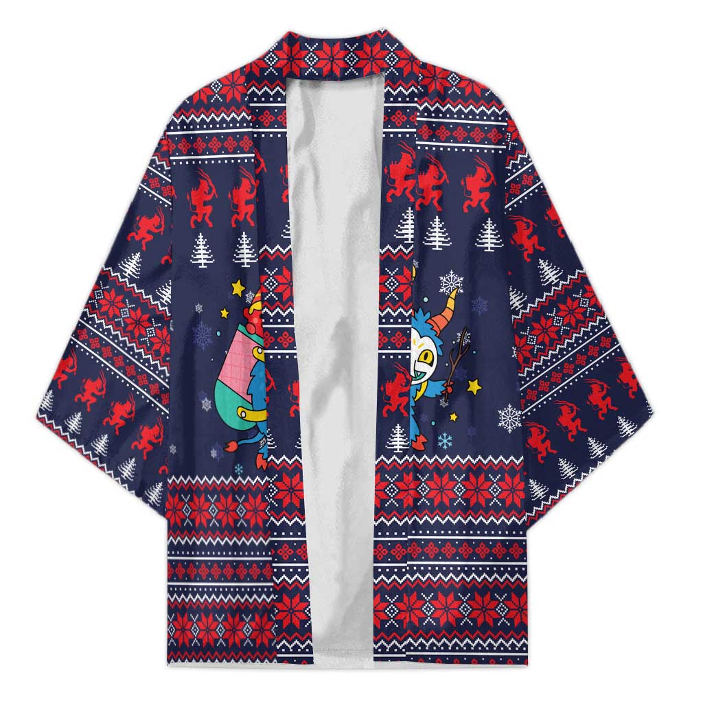 Merry Krampus Christmas Kimono Xmas Holiday Patterns - Wonder Print Shop