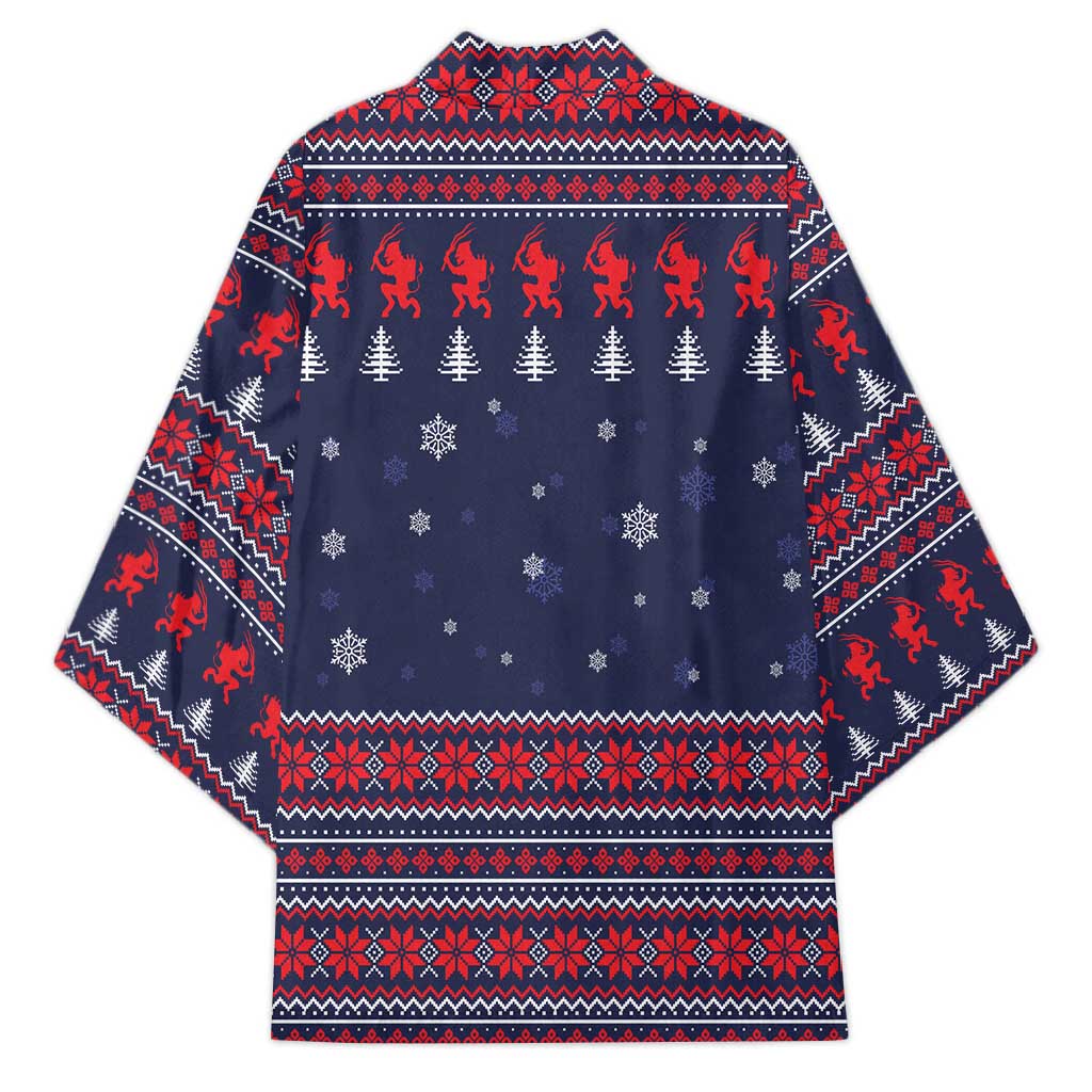 Merry Krampus Christmas Kimono Xmas Holiday Patterns - Wonder Print Shop