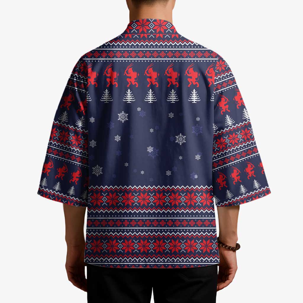 Merry Krampus Christmas Kimono Xmas Holiday Patterns - Wonder Print Shop
