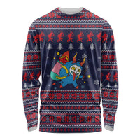 Merry Krampus Christmas Long Sleeve Shirt Xmas Holiday Patterns - Wonder Print Shop