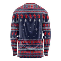 Merry Krampus Christmas Long Sleeve Shirt Xmas Holiday Patterns - Wonder Print Shop