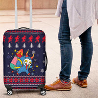 Merry Krampus Christmas Luggage Cover Xmas Holiday Patterns - Wonder Print Shop