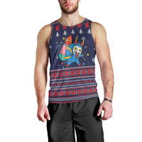 Merry Krampus Christmas Men Tank Top Xmas Holiday Patterns - Wonder Print Shop