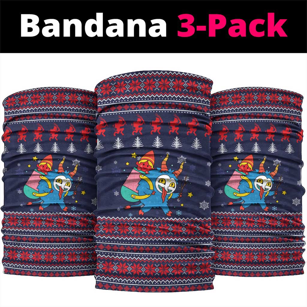 Merry Krampus Christmas Neck Gaiter Xmas Holiday Patterns - Wonder Print Shop
