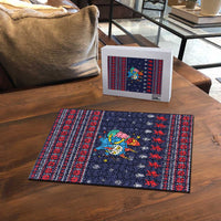 Merry Krampus Christmas Puzzle Xmas Holiday Patterns - Wonder Print Shop