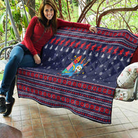 Merry Krampus Christmas Quilt Xmas Holiday Patterns - Wonder Print Shop