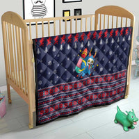 Merry Krampus Christmas Quilt Xmas Holiday Patterns - Wonder Print Shop