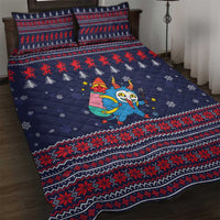 Merry Krampus Christmas Quilt Bed Set Xmas Holiday Patterns - Wonder Print Shop