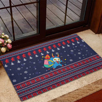 Merry Krampus Christmas Rubber Doormat Xmas Holiday Patterns - Wonder Print Shop