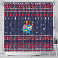 Merry Krampus Christmas Shower Curtain Xmas Holiday Patterns - Wonder Print Shop