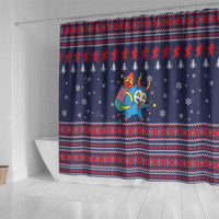 Merry Krampus Christmas Shower Curtain Xmas Holiday Patterns - Wonder Print Shop